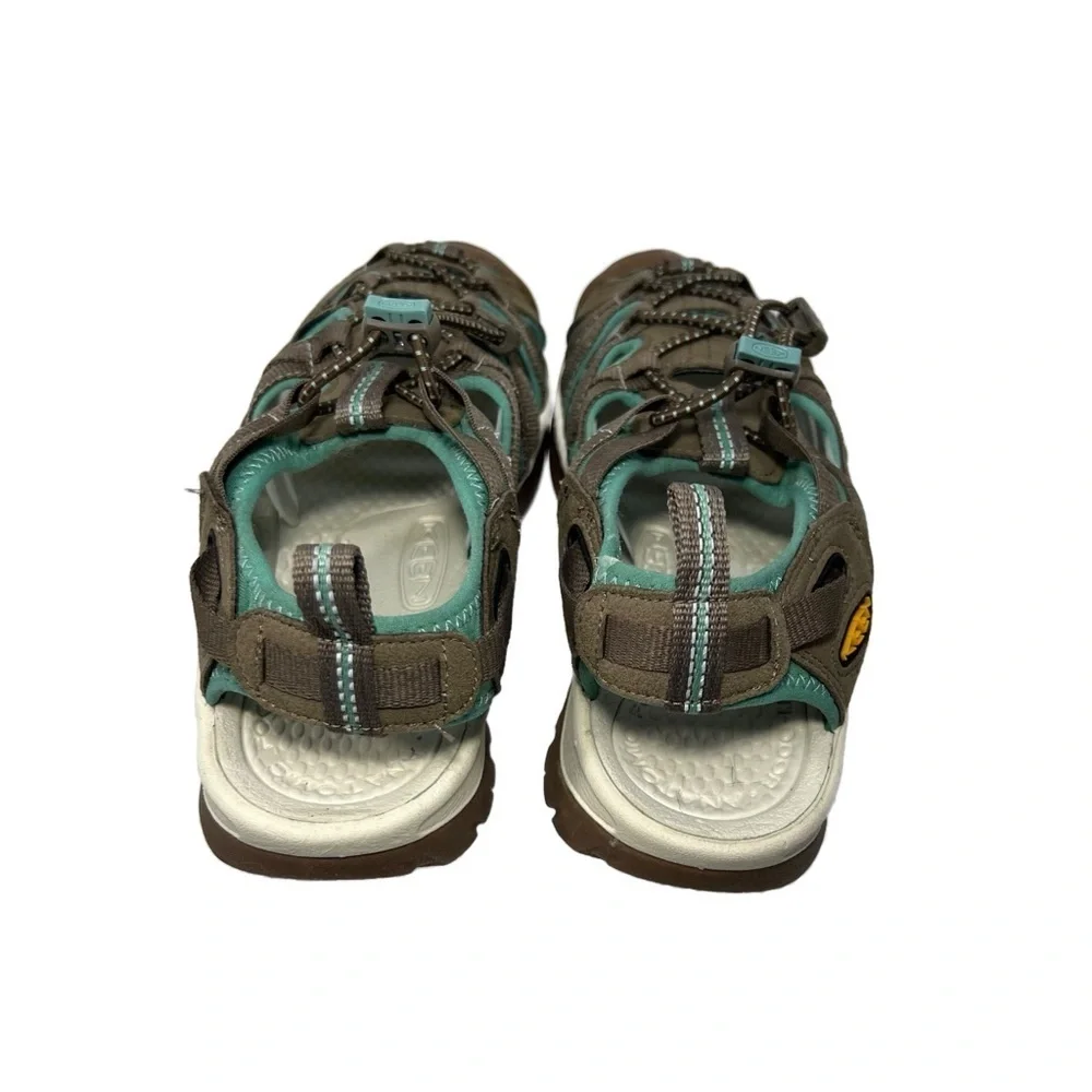 Keen Teal and Tan Gray Outdoor Anatomical Sandals Women’s size 7